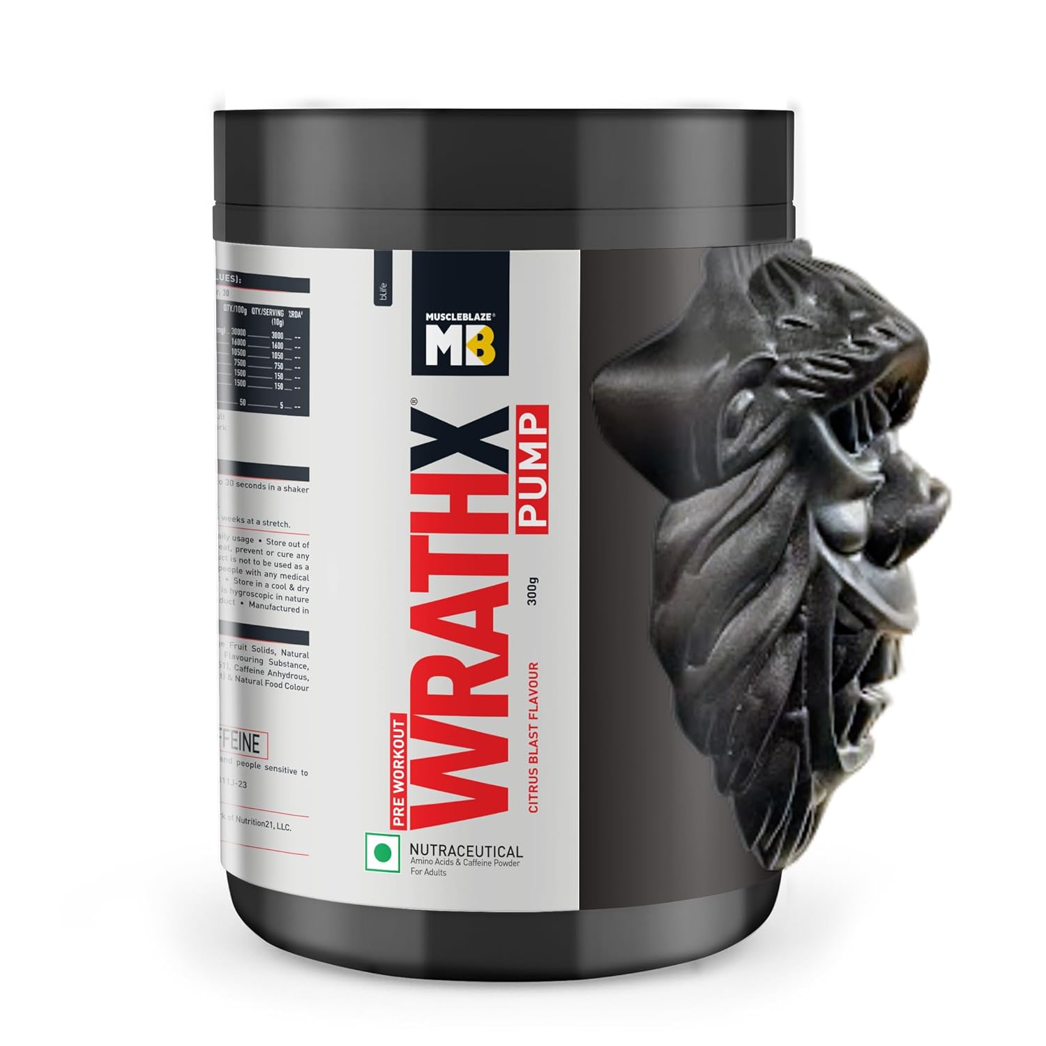Pre Workout WrathX PUMP Powder