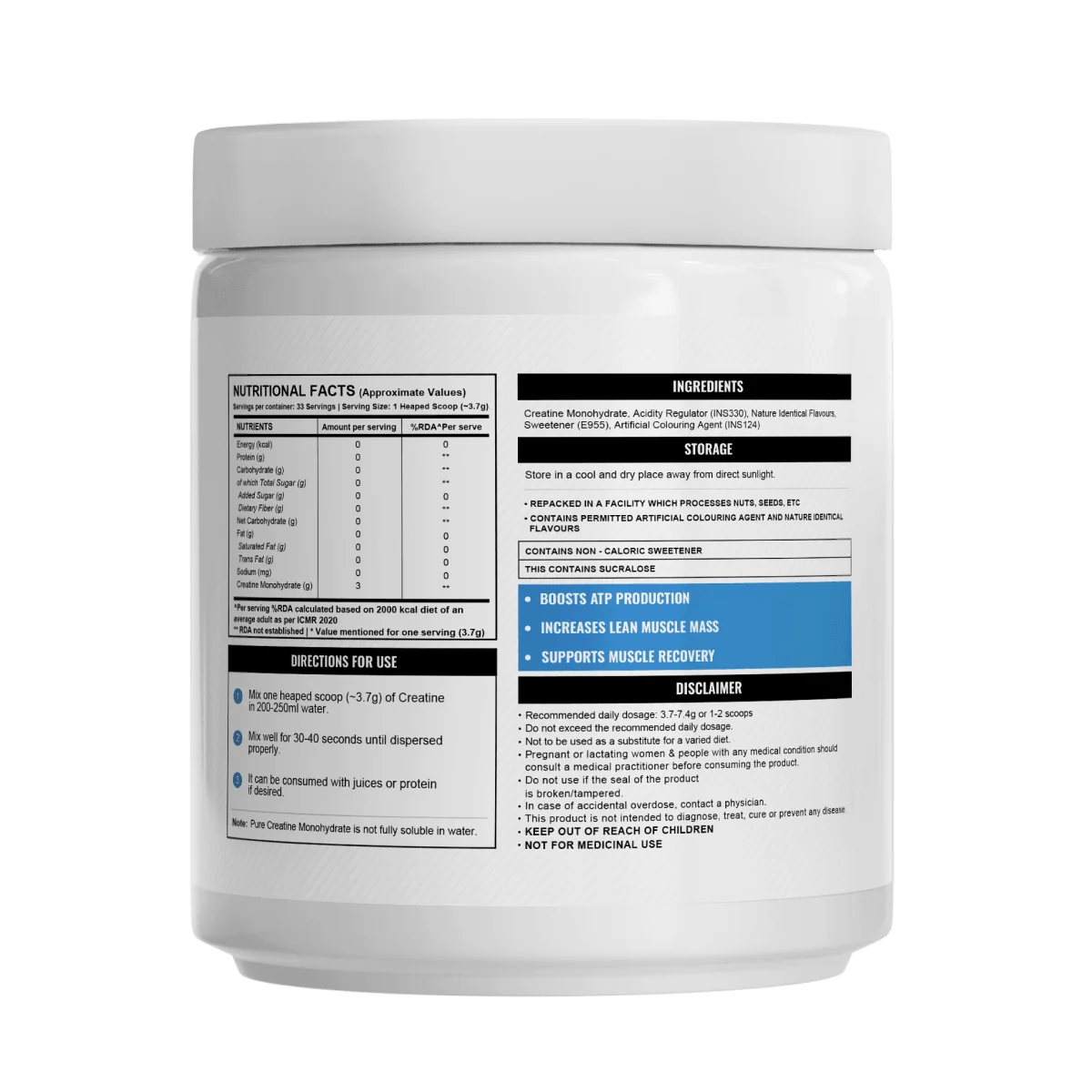Wellcore Micronised Creatine Monohydrate